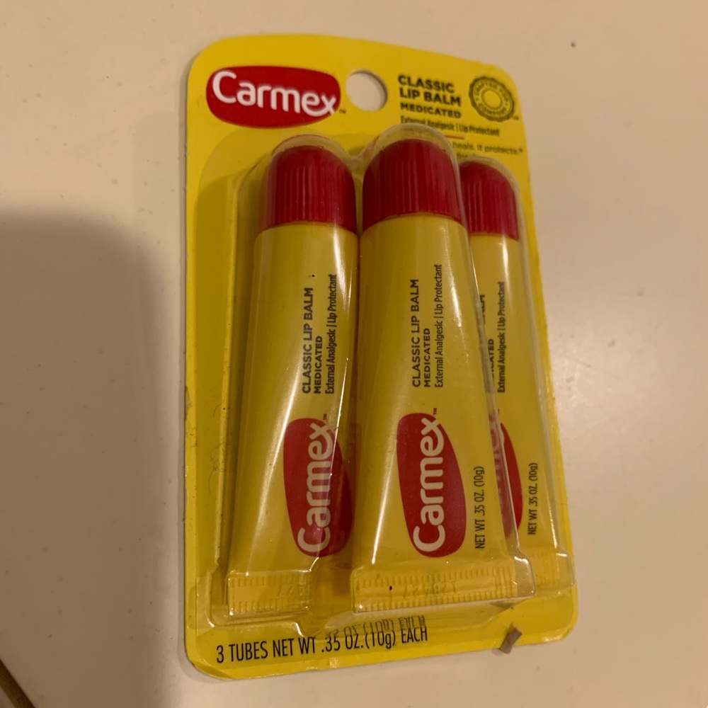 3 pack of carmex tubes